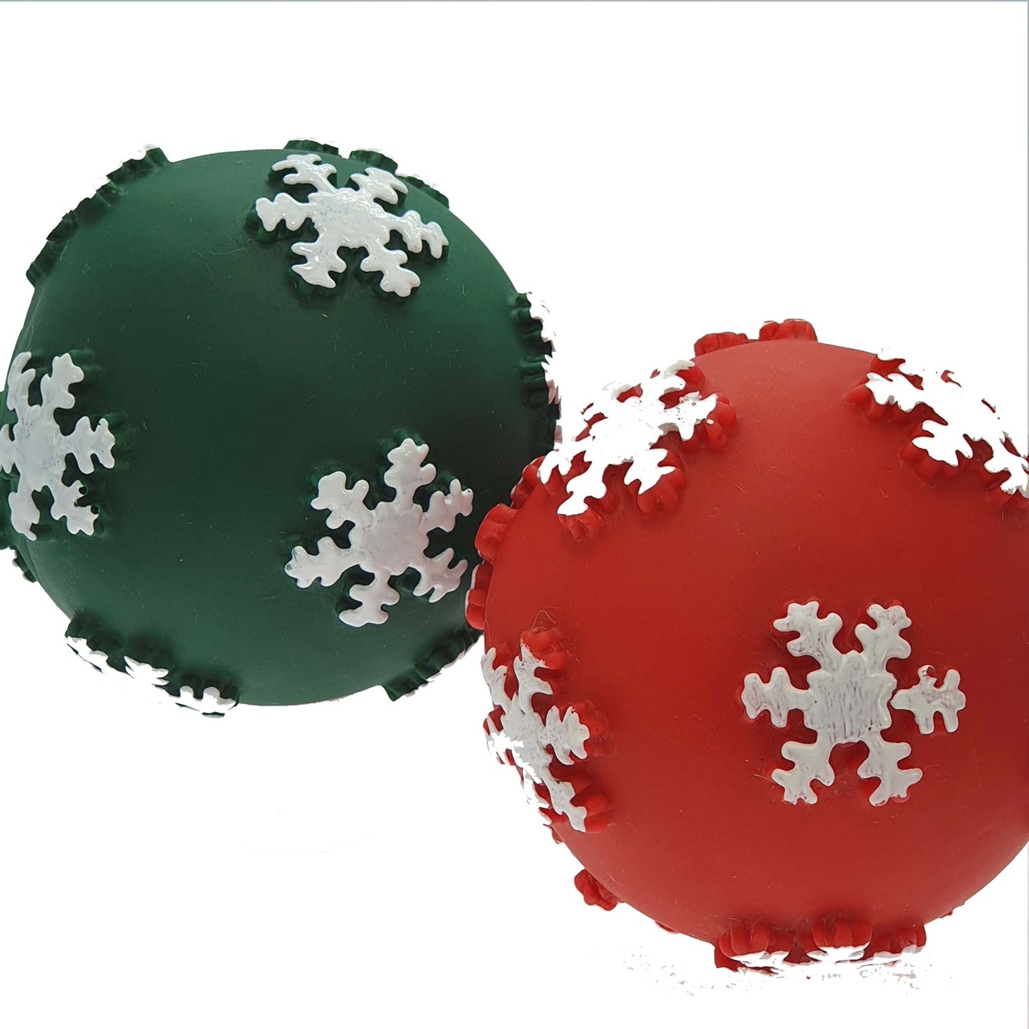 Christmas Snowflake squeaky ball