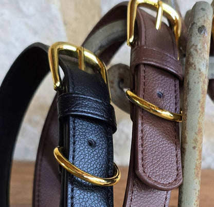 Vegan grain Leather Dog Collar