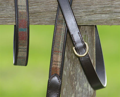 'The Balmoral' Tweed & Leather Dog Lead