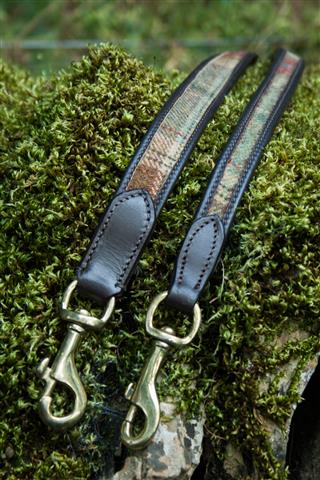 'The Balmoral' Tweed & Leather Dog Lead
